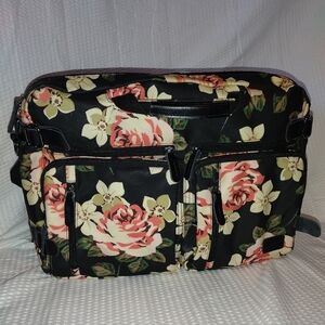 Coolbell Floral Backpack/Messenger Laptop Bag